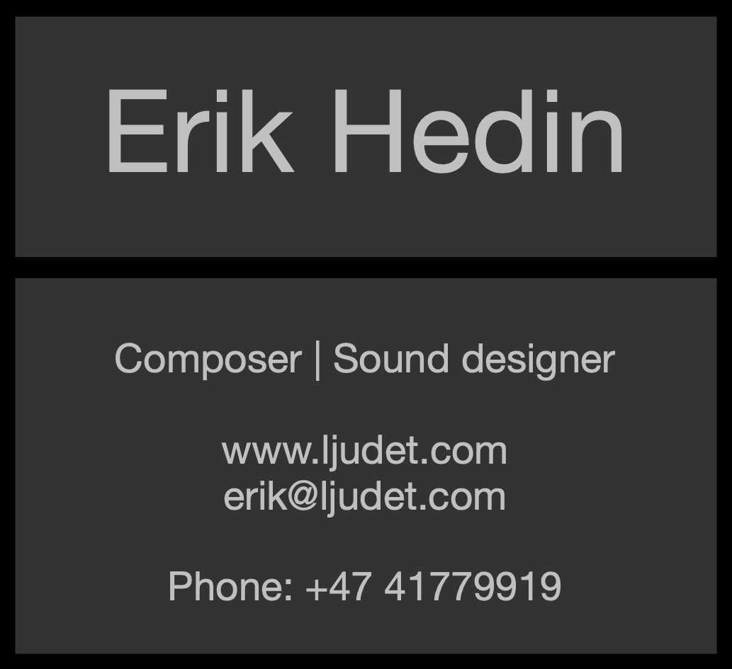 Hedin Sound Design
